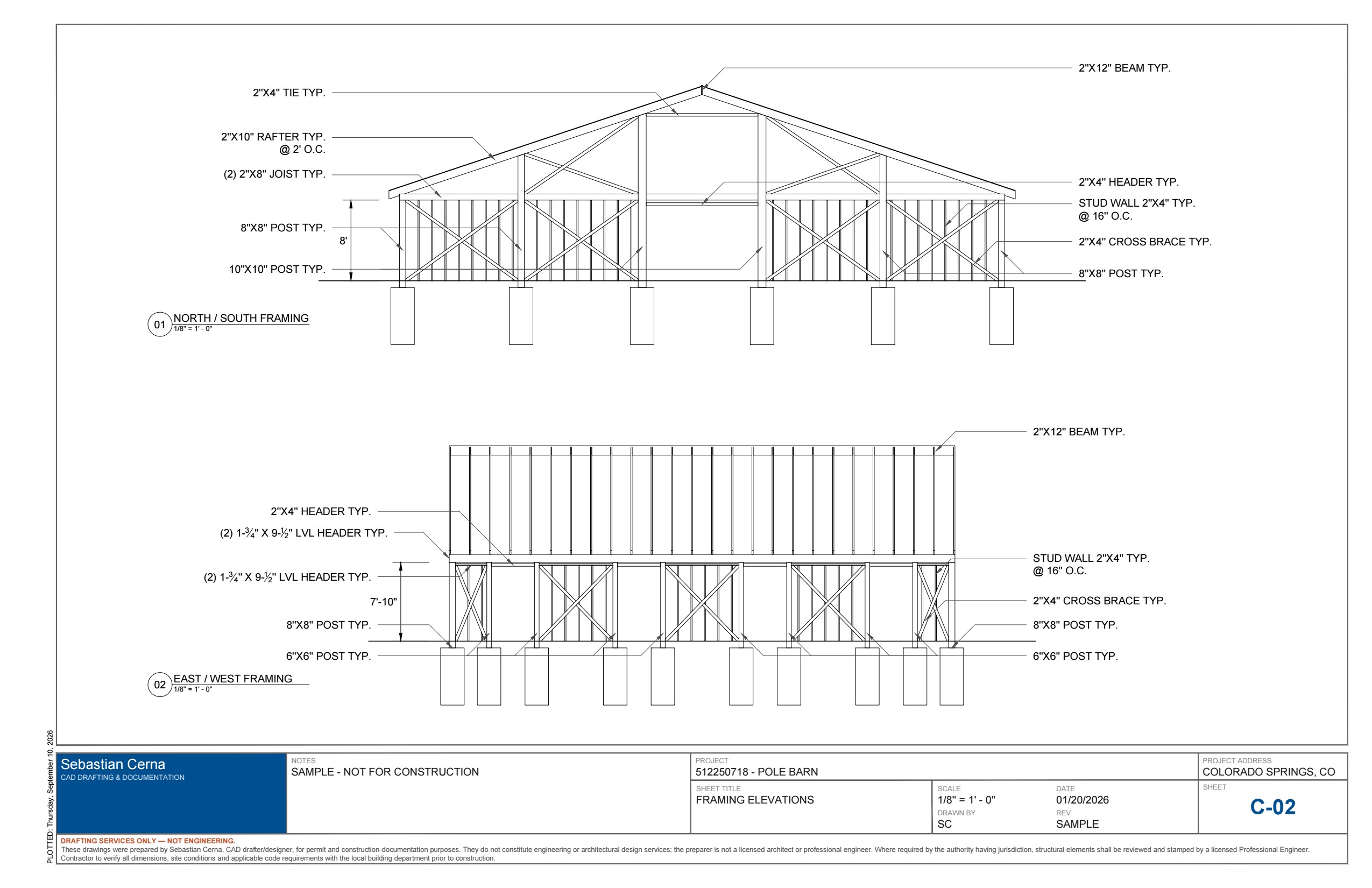 Framing Elevations